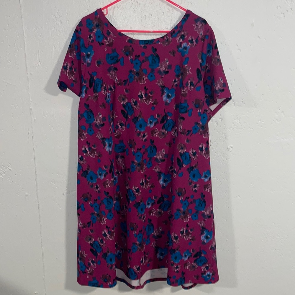 Lane Bryant Floral Dress - Pink and Blue